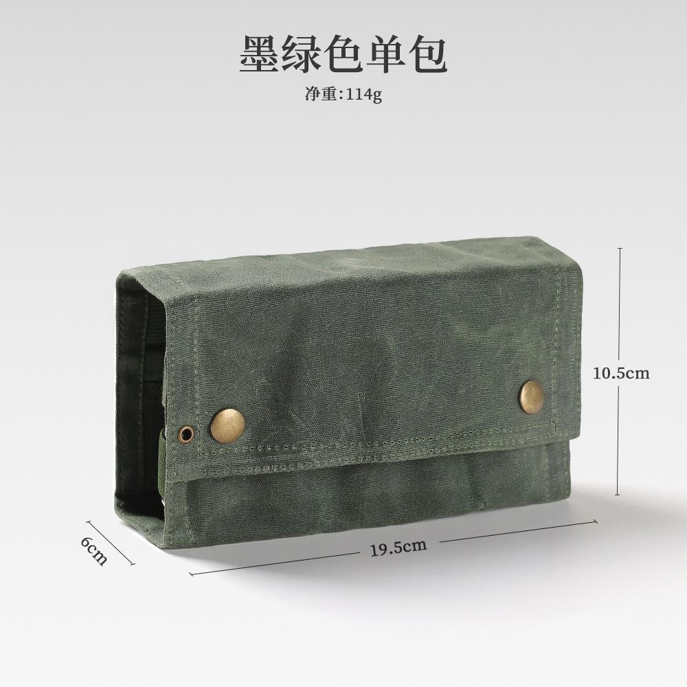 Durable 3mm Thickness Canvas Storage Bag for Outdoor Camping Portable Gas & Spice Bottle Set for Hiking & BBQ Spice Storage