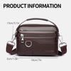 WEIXIER Men's Leather Messenger Bag Waterproof Crossbody Shoulder Bag Briefcase Satchel Travel Work Bag