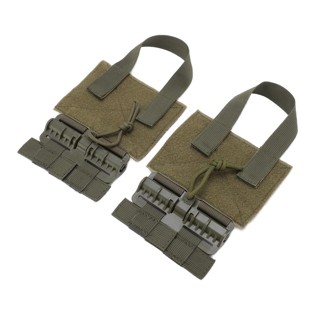 2 Stück Outdoor Schnellverschluss Kummerbund MOLLE Abnehmbare Schnalle Nylon Tragbar Schnellverschluss