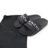 Pristine GIVENCHY Sandals Logo Design Slide Sandals Black Rubber Women 35 Used