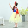 Snow White Princess Kids 100cm [MANAMANA] Children's Dress, Dress, Cape, Tiara, Stick, 5-Piece Set, Costume, Yellow, Blue, Red, Girls, 100cm,