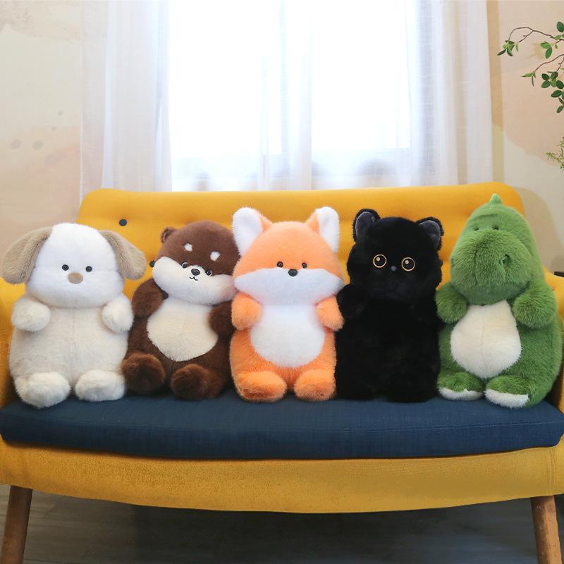 Bobo Wadun Animal Fox Dinosaur Doll Plush Toy Puppy Doll Pillow Ragdoll Children's Gift