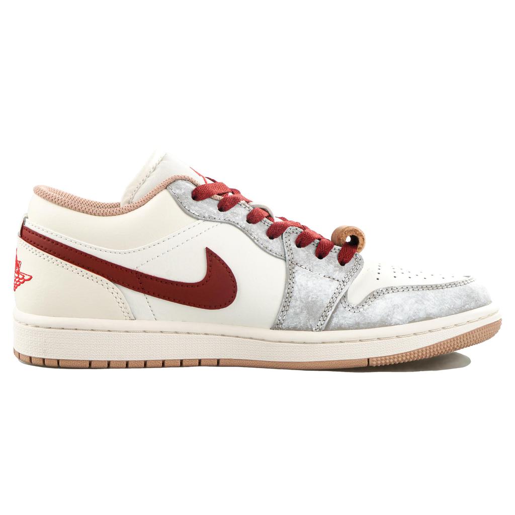 Jordan Air Jordan 1 Vintage Basketball Shoes Men's Low Top Beige 553558-169(Team1876-S-BOX)
