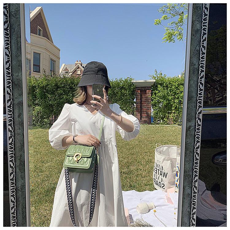 2020 neue rhomboide Handtaschen Mode Persönlichkeit Schloss Trend One-Shoulder-Diagonal-Tasche