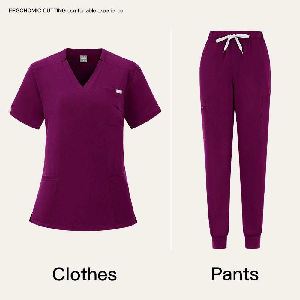 Unisex Sweat-Absorbent Breathable Dental & Beauty Salon Medical Scrub Suit