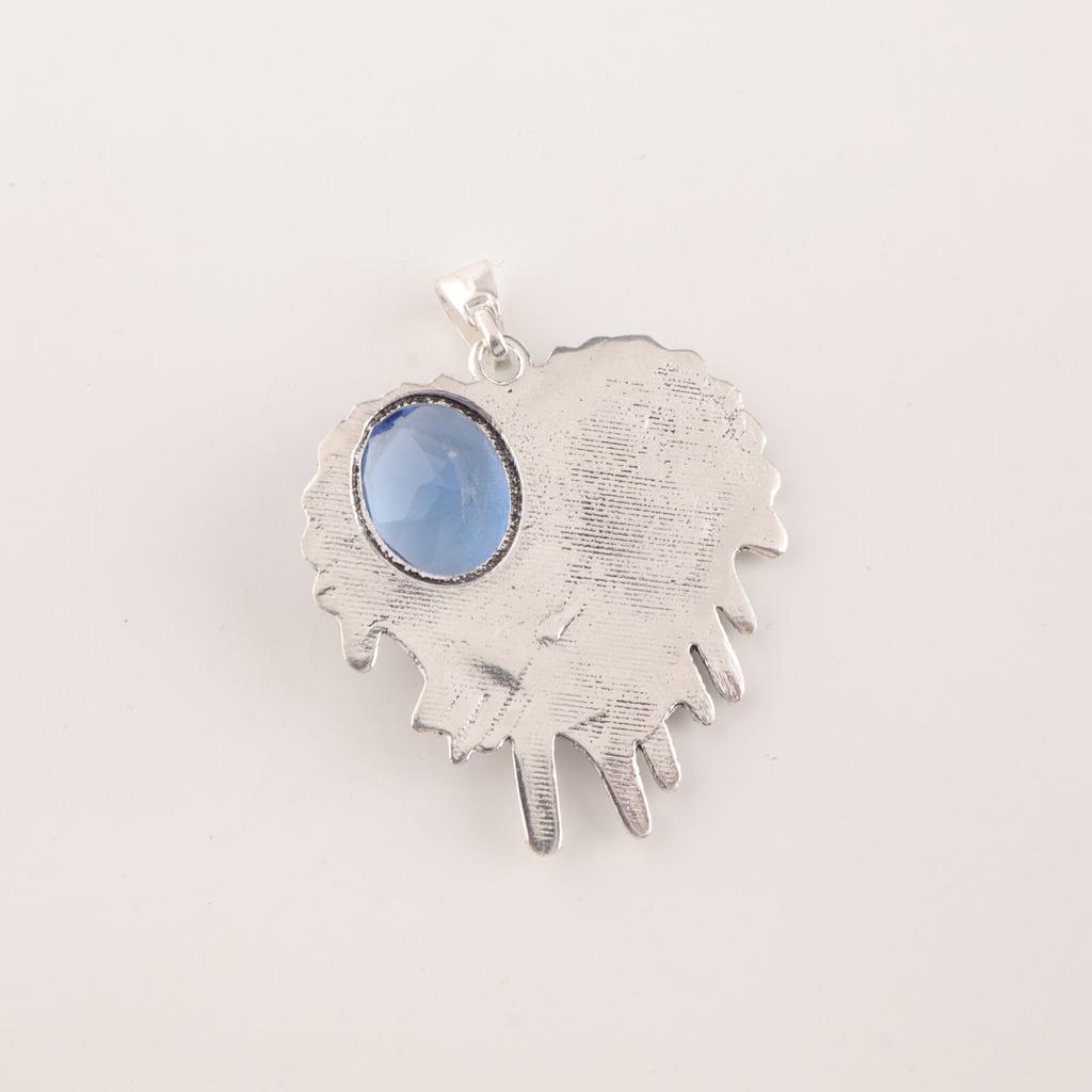 Tanzanite Gemstone 925 Stamped Silver Jewelry Handmade Fashionable Pendant 1.49" CP-28-10