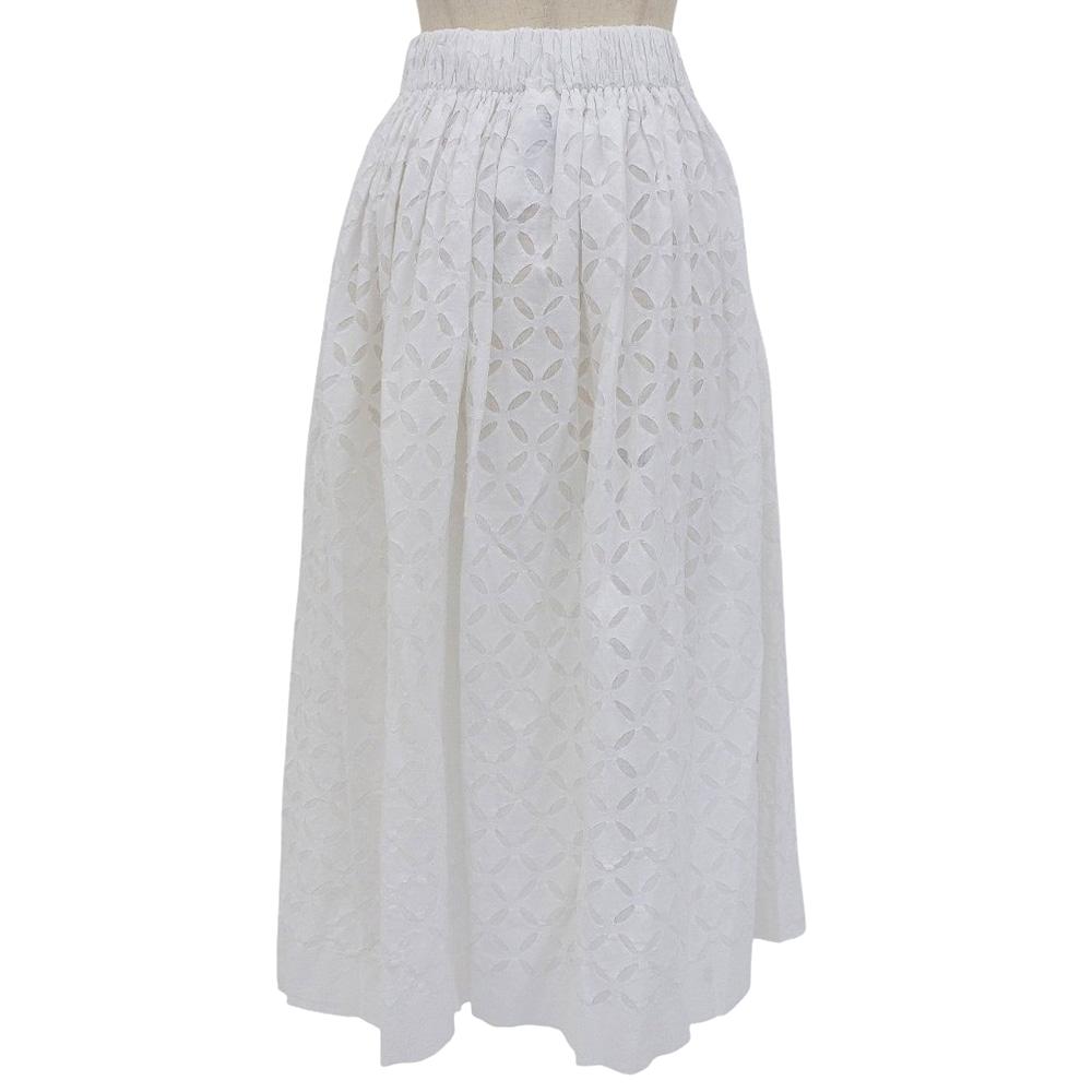 TAO COMME Des GARCONS Excellent Condition Cotton Flared Skirt for Women, White, TM-S006, Made In 2011 Skirt ― whiteUsed