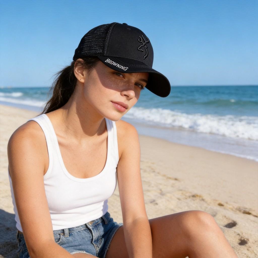 Cotton Baseball Cap With Embroidery For Adults Summer Sun Protection