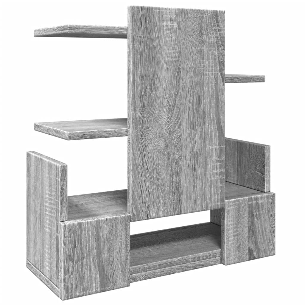 Vidaxl Organizer Na Biurko, Szary Dąb Sonoma, 49X20X52,5 Cm