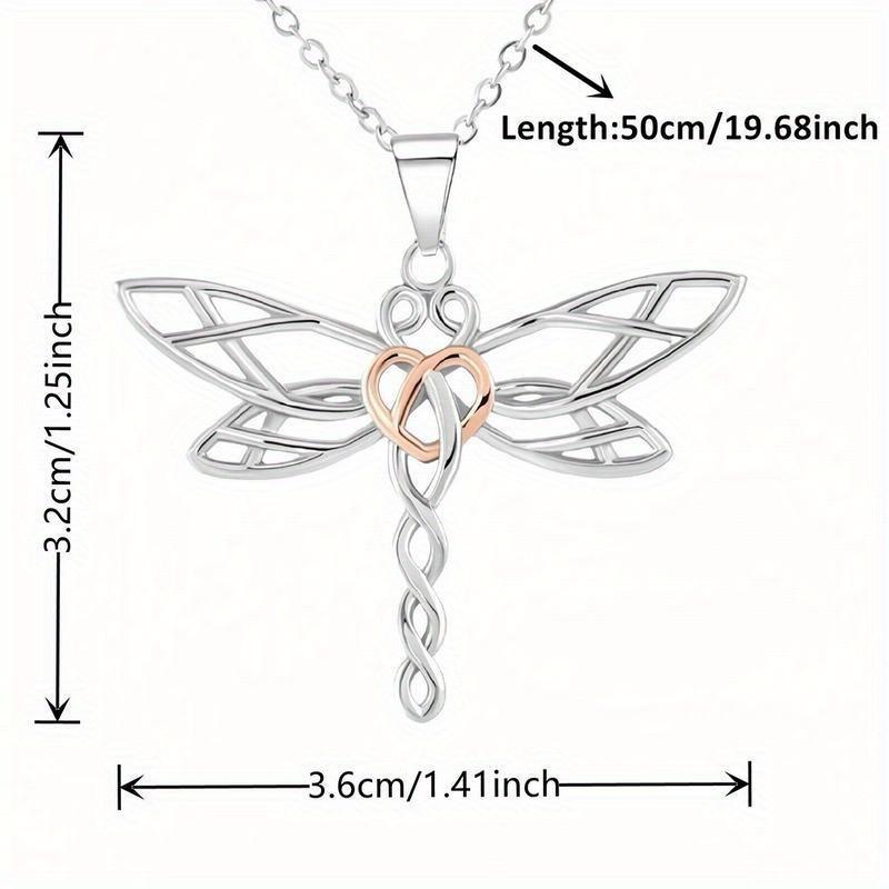 Elegant trollsländhalsband presentförpackning för fru eller flickvän, Vikingbohemisk stil, Perfekt julklapp Thanksgiving-present