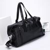 Cross-border new large-capacity travel bag, genuine leather fashion soft leather casual shoulder handbag, cowhide BD bag