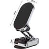 Foldable Metal Car Phone Holder, 720° Rotatable Strong Magnetic Flip Holder, Magnetic Phone Holder, Universal Dashboard Car Holder