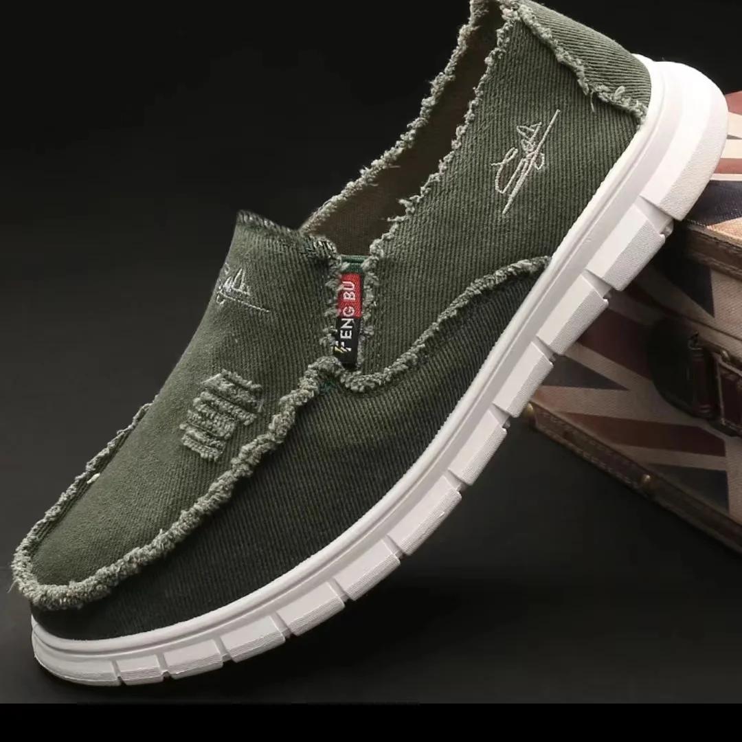Scarpe da ginnastica casual in tela da uomo, scarpe vulcanizzate di alta qualità, per uomo, in offerta, taglia 44, stile coreano classico originale, in saldo, 45._voghion.com