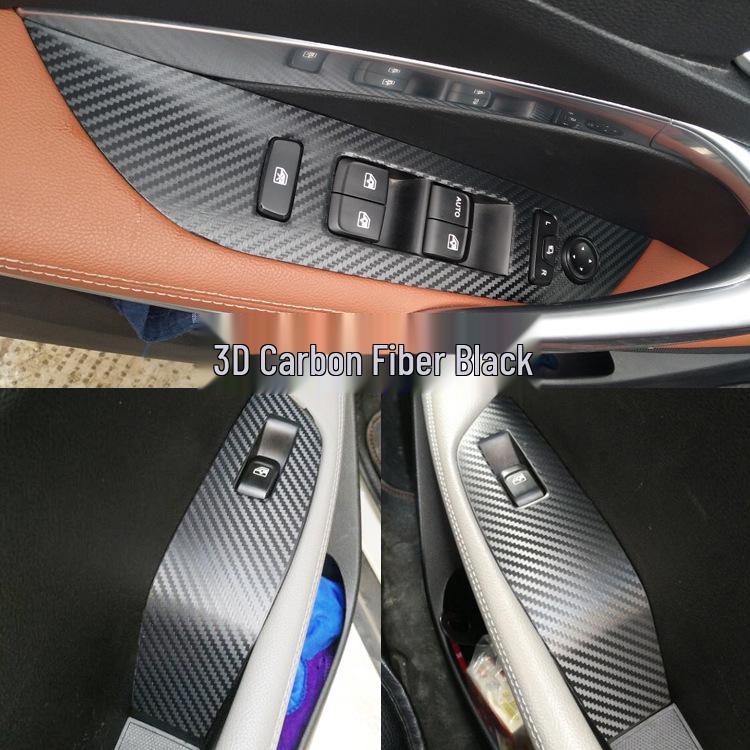 Carbon Fiber Interior Stickers for Baojun 530: Console, Gear, and Window Decoration