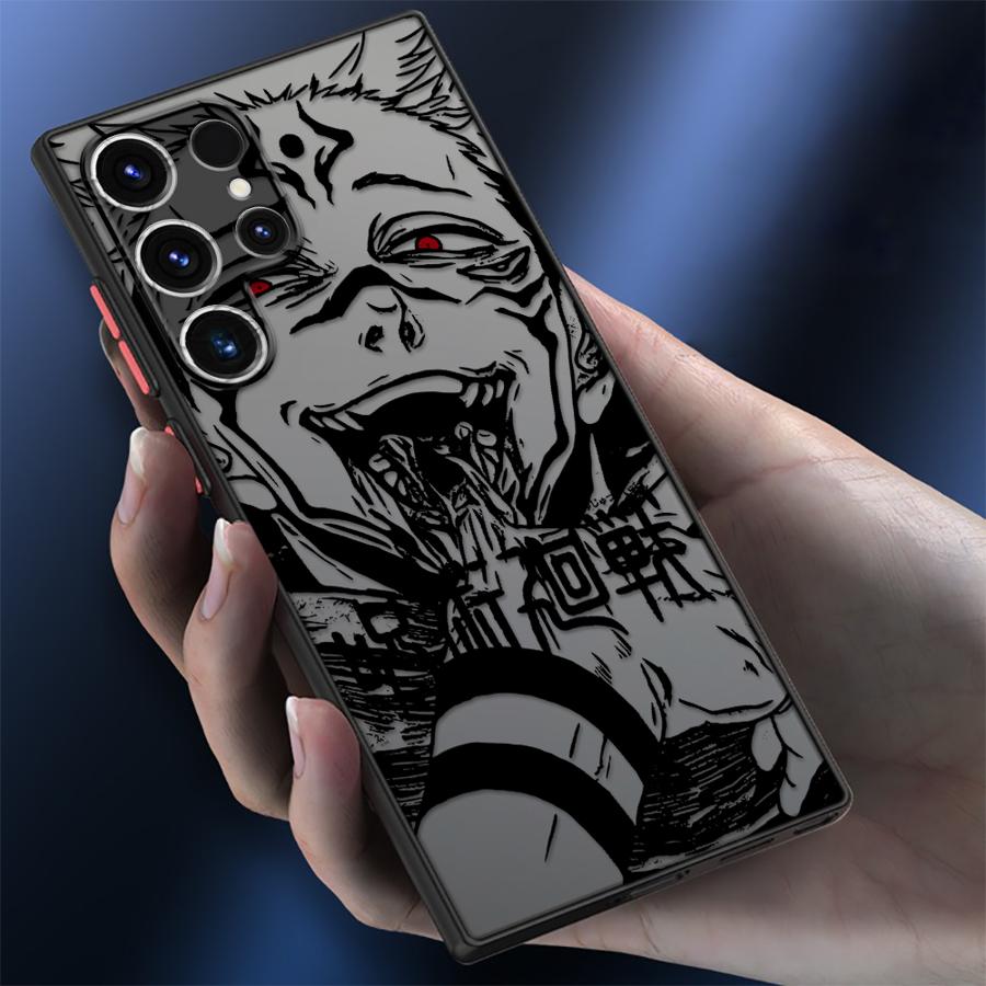 Japanese Cool Anime Case for Samsung Galaxy S24 Plus Note 20 Ultra 10+ S22 S25 Ultra S23 FE S20 FE S21 S26 Funda Back Phone