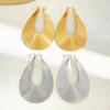 High-quality 2026 Jewelry, Niche Design, Personalized Earrings, Exaggerated Retro Geometric Curved Striped Water Drop Stud Earrings