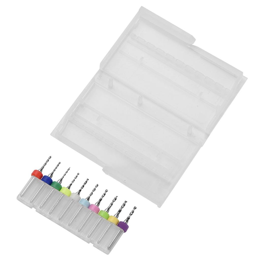 10Pcs 1.1 2.0mm Tungsten Carbide Micro Drill Bits Set Tool for PCB Print Circuit Board