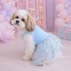 Breathable Puppy Princess Dress Star Mesh Pet Strap Puff Skirt Dog Summer Clothes  Spring Summer