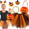 Halloween Costume for Girls, Pumpkin Skirt, Outfit