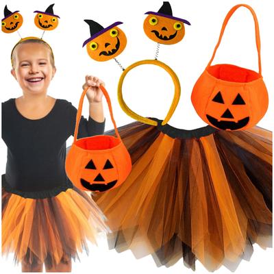 Halloween Costume for Girls, Pumpkin Skirt, Outfit