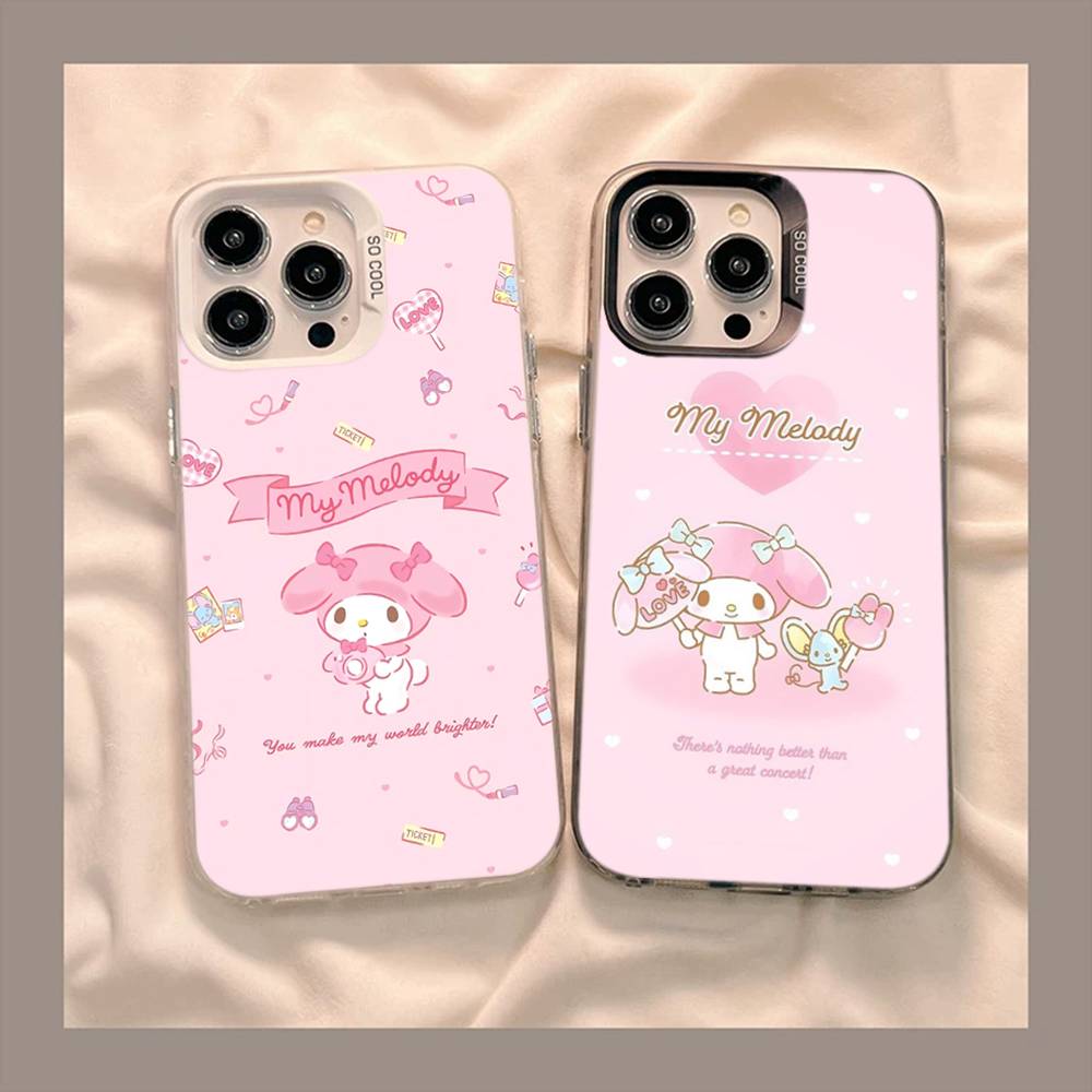 Cute M-My M-Melodys Phone Case For IPhone 17 16 15 14 13 Pro 12 11 Pro Max PLUS Color Back Cover