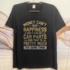 Big Size Summer For Man Tshirt Money Cant Buy Happiness But It Can Buy Car Parts And That Is Pretty Much The Same Thing Short