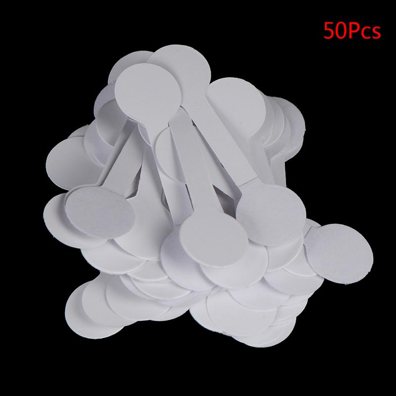 50/100Pcs Round Blank Price Tags Necklace Ring Jewelry Labels Paper Stickers