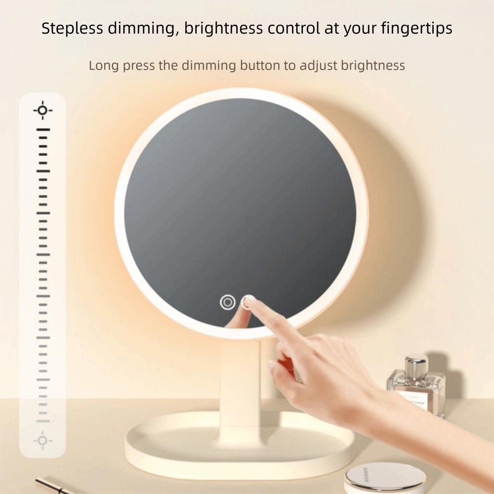 Tricolor Light Makeup Mirror with LED Light Removable Portable Cosmetic Mirror  Home