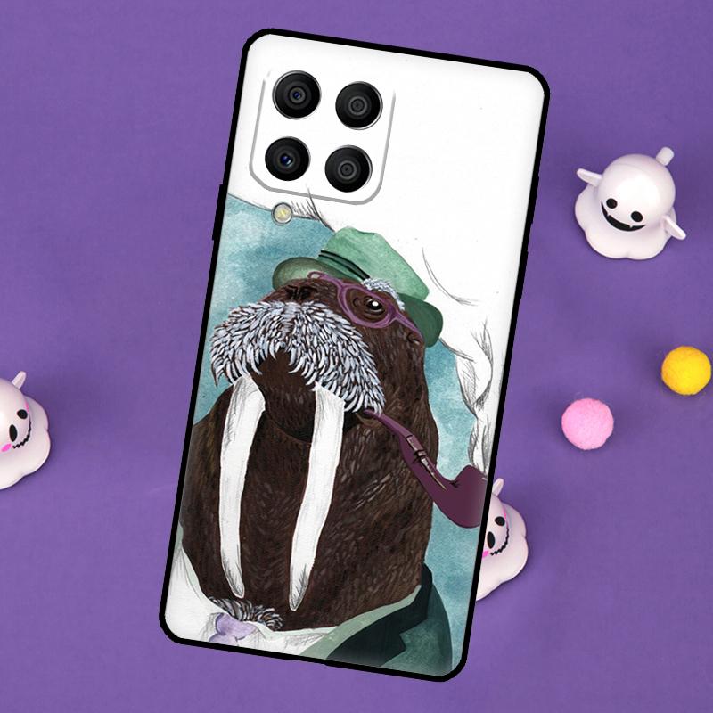 Cute Walrus Cover For Samsung Galaxy M32 M52 M12 M13 M33 M23 M53 M15 M55 M31 M51 M14 M34 M54 M20 Case