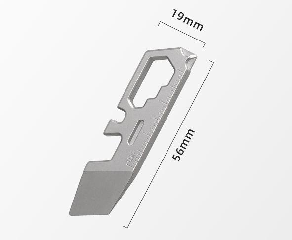 Multifunctional Titanium Alloy Crowbar Bottle Opener Screwdriver Hexagon Wrench EDC Outdoor Tools Multifunction Camping Gear