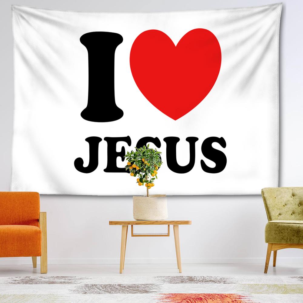 Siyah Aşk Mektubu Goblen Duvar Asma Dini Sanat Soyut Gizemli Cadılık Hippi Tapitz Oturma Odası Ev Dekoru