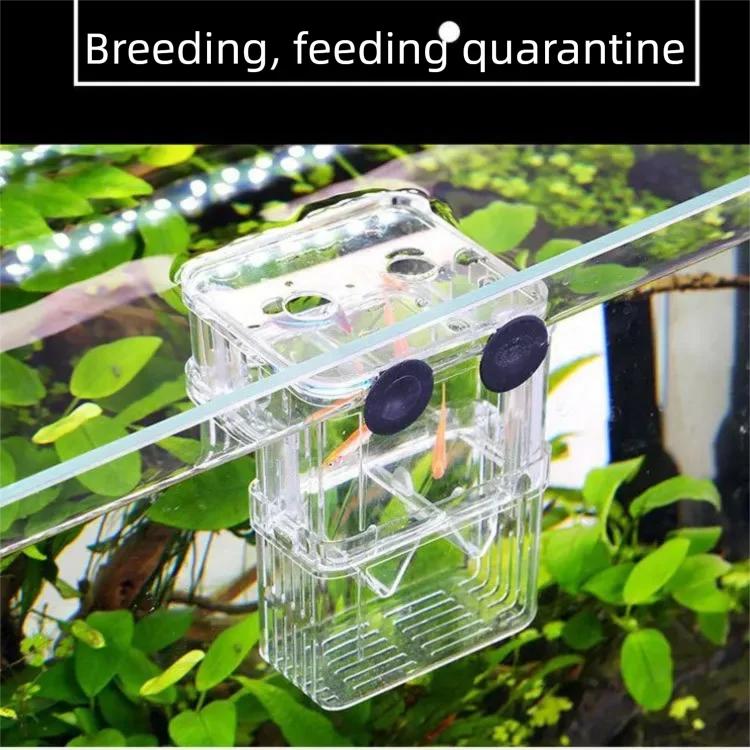 Aquarium Fish Breeder Box Durable Betta Tanks Fishs Breeding Isolation Box Hatching Incubator Box for BabyFish Shrimp SZXZYG01
