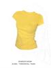 Damen Slim Fit Rundhals Kurzarm T-Shirt - Sommer 2026 Vielseitiges Basic Top