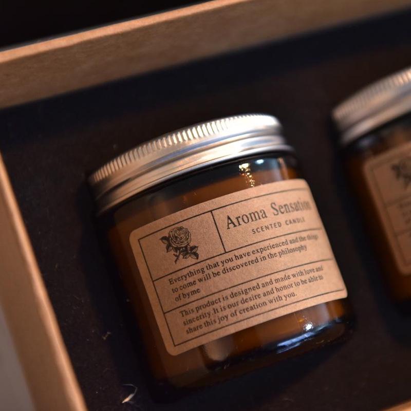 Handmade Aromatherapy Tea Cup Candle Set - Romantic Scented Wedding Favors Gift Box