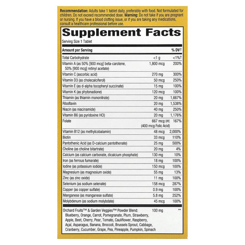 Alive!® Adult Ultra Multivitamin, 60 Tablets