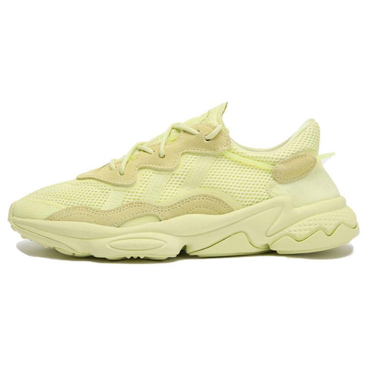 Adidas Originals Ozweego Mesh Fashion Comfortable Non-Slip Durable Low-Top Lifestyle Casual Shoes Unisex Casual Shoes Yellow FY2303