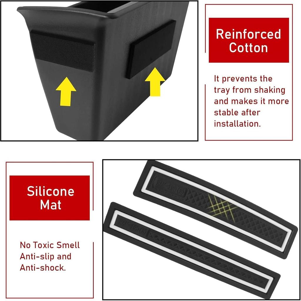 TTCR-II For Ram 1500 Door Side Organizer Tray      2024 2025 2026, For Ram 1500 Door Pocket Ert 4 Pcs (Does Not Fit 2500 3500