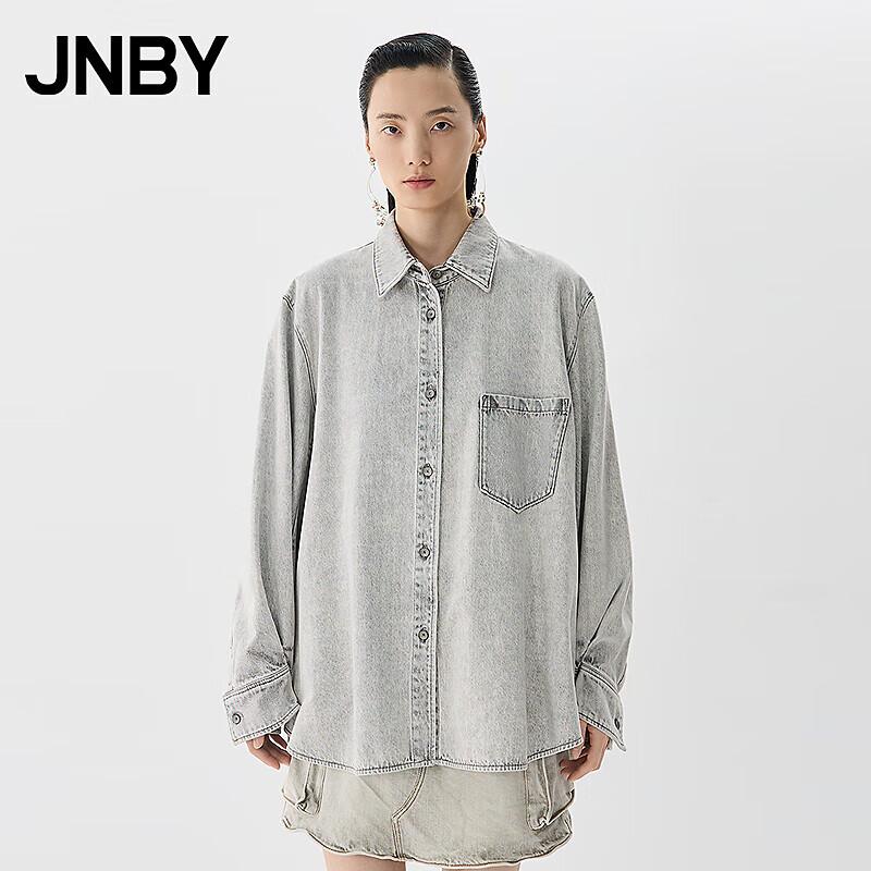 JNBY Women s Casual Washed Pleated Long Sleeve Shirt M