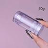 40g Transparent Round Shape Bottom Filling Stick Deodorant Container Travel Clear Reusable Deodorant Tube For Home Sub-bottling