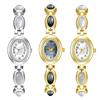 Vintage Watch Oval Quartz Waterproof Watches Women's Bracelet Wristwatch