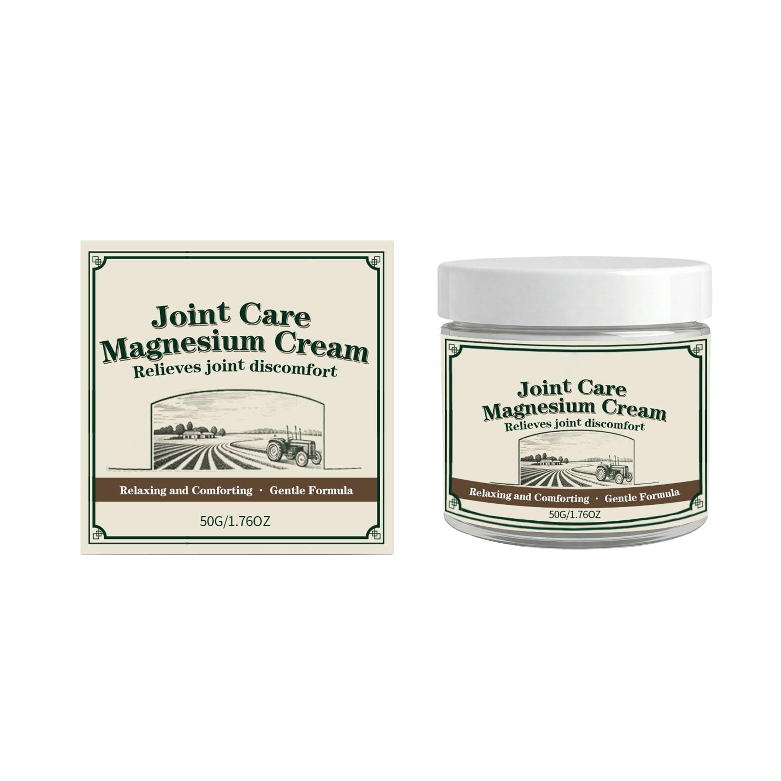 

Joint Care Magnesium Cream 50G Relieves Joint Discomfort Relaxing and Comforting Gentle Formula Suitable for Muscle and Joint Support one size белый