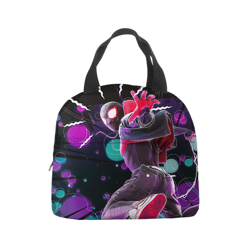 Anime Spider-Man Lunch Bag Portable Insulation Bag Bento Bag Lunch Box Bag Children'S Lunch Bag Picnic Ice Bag