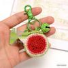 Handmade Crochet Fruit Keychain: Decorative Bag Accessory & Souvenir Gift