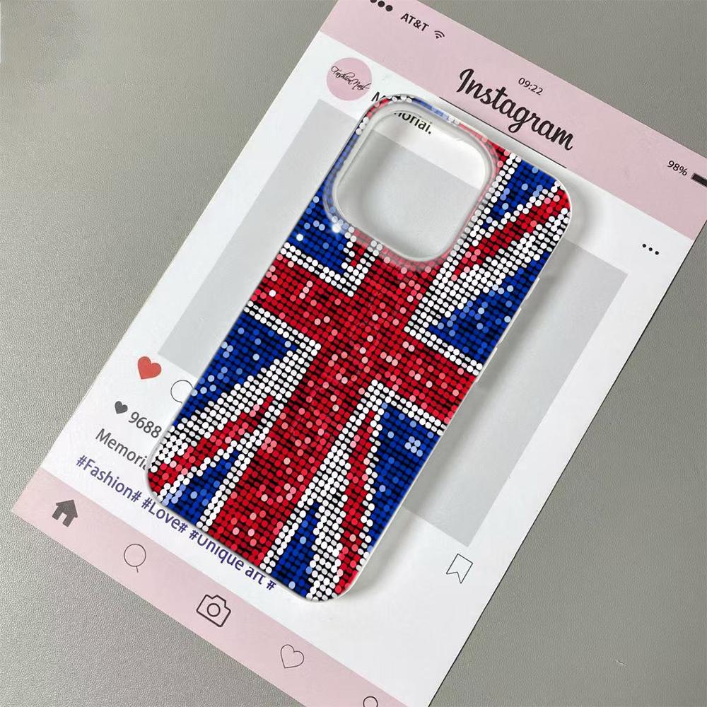 

UK & USA Flag Phone Case for iPhone 17 16 15 14 Plus 13 12 11 Pro Max National Flag TPU Fashion Shockproof TPU Cover For iPhone X XS