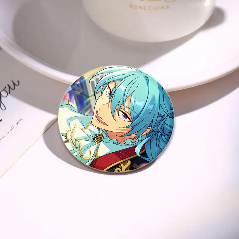 32/44/58mm Anime Ensemble Stars Pin Cartoon Figure Wataru Hibiki Brooch Creative Cute Art Badge for Backpack Decor Fans Collection Gifts