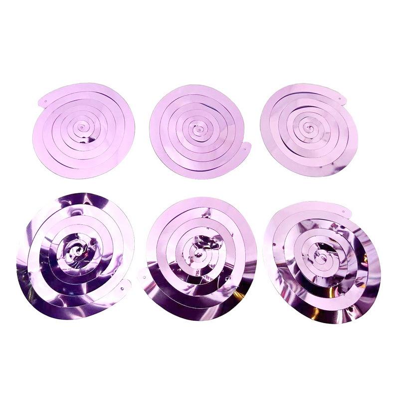 Festival & Birthday Swirl Ceiling Decorations: Hanging PVC Ornament for Windows, Corridors, and More.