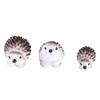 3pcs Cute Resin Hedgehogs Miniatures, Fairy Garden Home Desk Ornament Accessories, Moss Micro Landscape DIY Craft Decoration