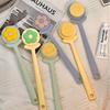 Soft Bristle Back Scrubber Brush Flower Brush Head Body Brush New Long-handle Bath Brush Shower