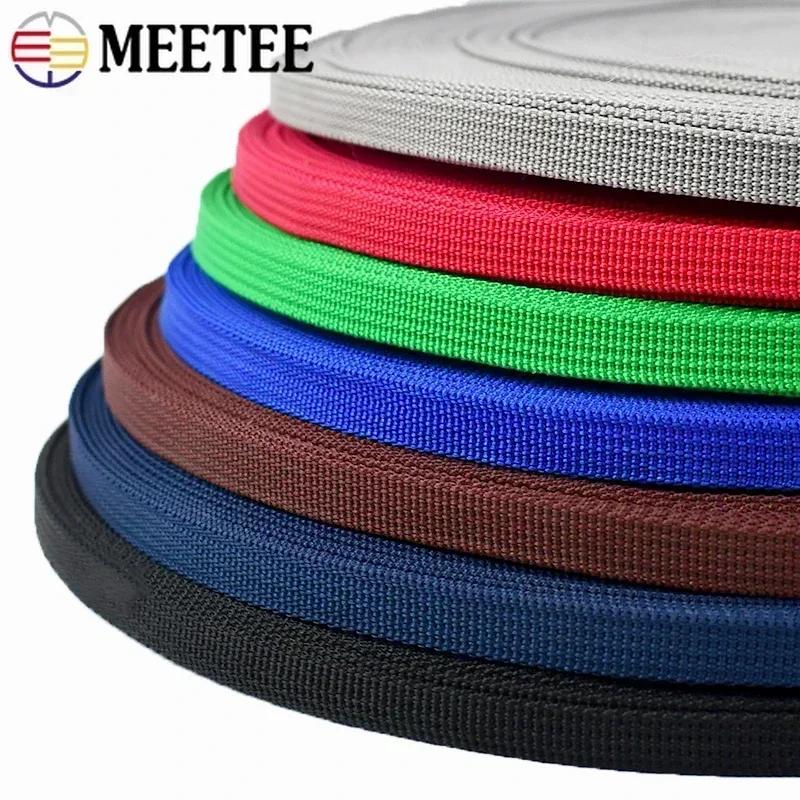 1Roll=45M 10mm Wide PP Webbing Ribbon Tapes for Backpack Strap Strapping Band Garment Pet Collar Sewing Weave Belts Accessories