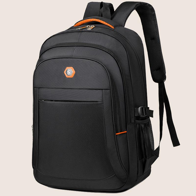 Rucsac studențesc de mare capacitate, rucsac casual de culoare uni, material Oxford, rucsac nou pentru bărbați, rucsac simplu multifuncțional